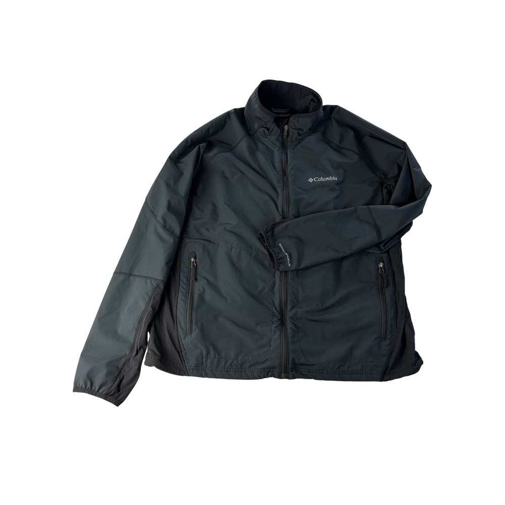 Columbia Jacket Mens XL Sweet As Softshell Omni-Shield Windbreaker Grey WM6706